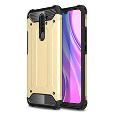 Custodia Silicone e Plastica Opaca Cover WL1 per Xiaomi Poco M2 Oro