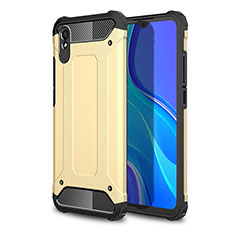 Custodia Silicone e Plastica Opaca Cover WL1 per Xiaomi Redmi 9A Oro