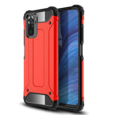 Custodia Silicone e Plastica Opaca Cover WL1 per Xiaomi Redmi Note 10 4G Rosso