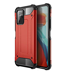 Custodia Silicone e Plastica Opaca Cover WL1 per Xiaomi Redmi Note 10 Pro 5G Rosso