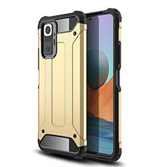 Custodia Silicone e Plastica Opaca Cover WL1 per Xiaomi Redmi Note 10 Pro Max Oro