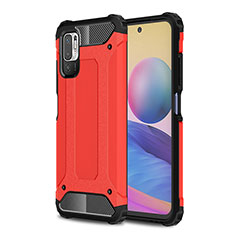 Custodia Silicone e Plastica Opaca Cover WL1 per Xiaomi Redmi Note 10T 5G Rosso