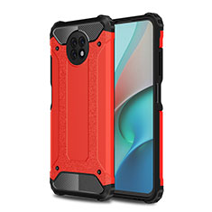 Custodia Silicone e Plastica Opaca Cover WL1 per Xiaomi Redmi Note 9 5G Rosso