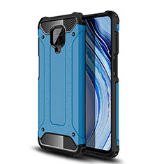 Custodia Silicone e Plastica Opaca Cover WL1 per Xiaomi Redmi Note 9S Blu