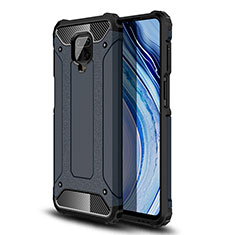 Custodia Silicone e Plastica Opaca Cover WL1 per Xiaomi Redmi Note 9S Blu Notte