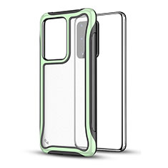 Custodia Silicone e Plastica Opaca Cover YF1 per Samsung Galaxy S20 Plus Verde
