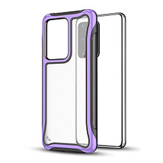 Custodia Silicone e Plastica Opaca Cover YF1 per Samsung Galaxy S20 Plus Viola