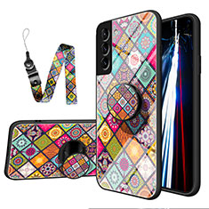 Custodia Silicone Gel Laterale Fantasia Modello Specchio Cover A01 per Samsung Galaxy S21 Plus 5G Colorato
