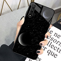 Custodia Silicone Gel Laterale Fantasia Modello Specchio Cover D01 per Huawei Nova 5T Nero