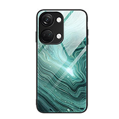 Custodia Silicone Gel Laterale Fantasia Modello Specchio Cover JM1 per OnePlus Nord 3 5G Verde