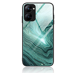 Custodia Silicone Gel Laterale Fantasia Modello Specchio Cover JM1 per Realme 10S 5G Verde