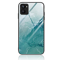 Custodia Silicone Gel Laterale Fantasia Modello Specchio Cover JM1 per Realme C33 (2023) Verde Pastello