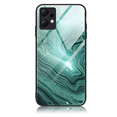 Custodia Silicone Gel Laterale Fantasia Modello Specchio Cover JM1 per Xiaomi Redmi Note 12 4G Verde