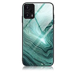 Custodia Silicone Gel Laterale Fantasia Modello Specchio Cover JM1 per Xiaomi Redmi Note 12 Turbo 5G Verde