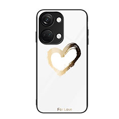 Custodia Silicone Gel Laterale Fantasia Modello Specchio Cover JM2 per OnePlus Ace 2V 5G Oro