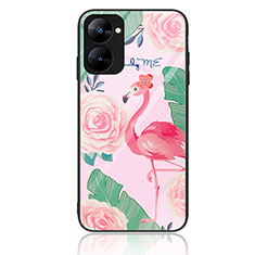 Custodia Silicone Gel Laterale Fantasia Modello Specchio Cover JM2 per Realme 10S 5G Rosa Caldo