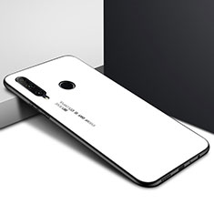 Custodia Silicone Gel Laterale Fantasia Modello Specchio Cover K01 per Huawei P Smart+ Plus (2019) Bianco