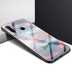 Custodia Silicone Gel Laterale Fantasia Modello Specchio Cover K01 per Huawei P Smart+ Plus (2019) Marrone