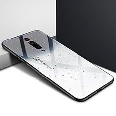 Custodia Silicone Gel Laterale Fantasia Modello Specchio Cover K04 per Xiaomi Mi 9T Pro Nero
