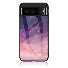 Custodia Silicone Gel Laterale Fantasia Modello Specchio Cover LS1 per Google Pixel 7 5G Viola