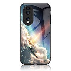 Custodia Silicone Gel Laterale Fantasia Modello Specchio Cover LS1 per Huawei Honor 70 Pro 5G Multicolore