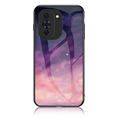 Custodia Silicone Gel Laterale Fantasia Modello Specchio Cover LS1 per Huawei Nova 10 Pro Viola