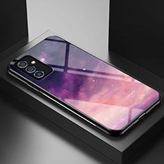 Custodia Silicone Gel Laterale Fantasia Modello Specchio Cover LS1 per Samsung Galaxy A15 4G Viola