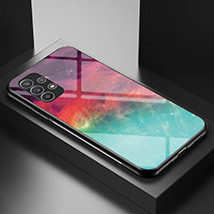 Custodia Silicone Gel Laterale Fantasia Modello Specchio Cover LS1 per Samsung Galaxy A23 4G Rosso