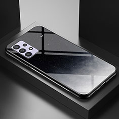 Custodia Silicone Gel Laterale Fantasia Modello Specchio Cover LS1 per Samsung Galaxy A32 5G Grigio
