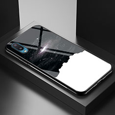 Custodia Silicone Gel Laterale Fantasia Modello Specchio Cover LS1 per Samsung Galaxy M02 Nero
