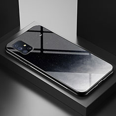 Custodia Silicone Gel Laterale Fantasia Modello Specchio Cover LS1 per Samsung Galaxy M31s Grigio