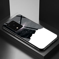 Custodia Silicone Gel Laterale Fantasia Modello Specchio Cover LS1 per Samsung Galaxy S20 Plus 5G Nero