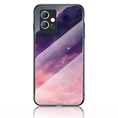 Custodia Silicone Gel Laterale Fantasia Modello Specchio Cover LS1 per Vivo Y52t 5G Viola