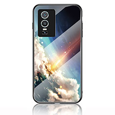 Custodia Silicone Gel Laterale Fantasia Modello Specchio Cover LS1 per Vivo Y74s 5G Multicolore