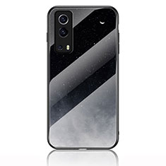 Custodia Silicone Gel Laterale Fantasia Modello Specchio Cover LS1 per Vivo Y75s 5G Grigio