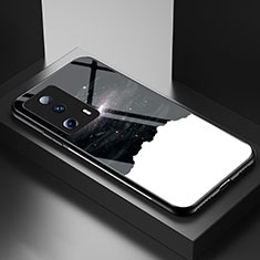 Custodia Silicone Gel Laterale Fantasia Modello Specchio Cover LS1 per Xiaomi Mi 12 Lite NE 5G Nero