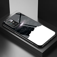 Custodia Silicone Gel Laterale Fantasia Modello Specchio Cover LS1 per Xiaomi Redmi 10 4G Nero