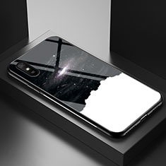Custodia Silicone Gel Laterale Fantasia Modello Specchio Cover LS1 per Xiaomi Redmi 9i Nero