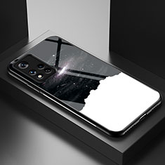 Custodia Silicone Gel Laterale Fantasia Modello Specchio Cover LS1 per Xiaomi Redmi Note 11 5G Nero