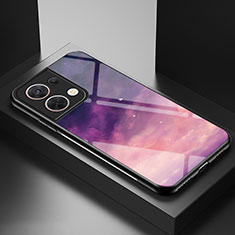 Custodia Silicone Gel Laterale Fantasia Modello Specchio Cover LS1 per Xiaomi Redmi Note 13 Pro 5G Viola