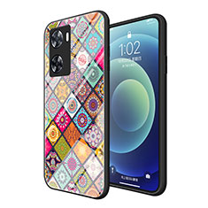 Custodia Silicone Gel Laterale Fantasia Modello Specchio Cover LS2 per Oppo A57e Multicolore