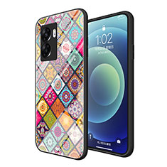 Custodia Silicone Gel Laterale Fantasia Modello Specchio Cover LS2 per Oppo K10 5G India Multicolore