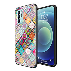 Custodia Silicone Gel Laterale Fantasia Modello Specchio Cover LS2 per Oppo Reno6 Z 5G Multicolore