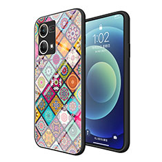 Custodia Silicone Gel Laterale Fantasia Modello Specchio Cover LS2 per Oppo Reno8 4G Colorato