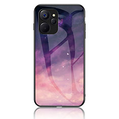 Custodia Silicone Gel Laterale Fantasia Modello Specchio Cover LS2 per Realme 10T 5G Viola