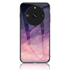 Custodia Silicone Gel Laterale Fantasia Modello Specchio Cover LS2 per Realme 11 Pro+ Plus 5G Viola