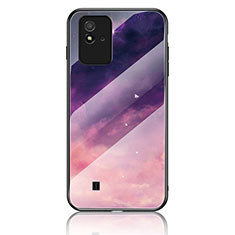 Custodia Silicone Gel Laterale Fantasia Modello Specchio Cover LS2 per Realme Narzo 50i Viola