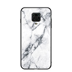 Custodia Silicone Gel Laterale Fantasia Modello Specchio Cover LS2 per Xiaomi Poco M2 Pro Bianco