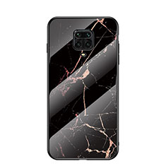 Custodia Silicone Gel Laterale Fantasia Modello Specchio Cover LS2 per Xiaomi Poco M2 Pro Oro e Nero