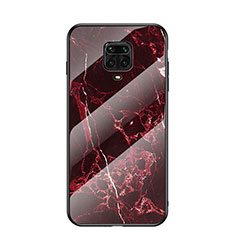 Custodia Silicone Gel Laterale Fantasia Modello Specchio Cover LS2 per Xiaomi Poco M2 Pro Rosso